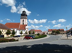 T. G. Masaryka Square with the Church of Saint Matthew