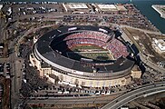 Das inzwischen abgerissene Cleveland Stadium