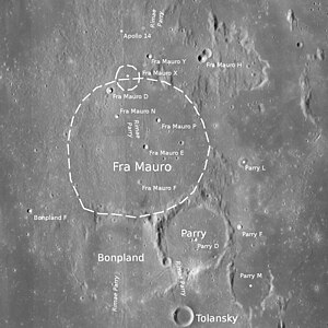 Fra Mauro und Umgebung (LROC-WAC)