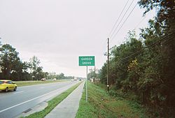 US 41 northbound as it enters Garden Grove