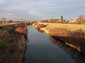 Die Große Tulln in Langenrohr flussabwärts gesehen