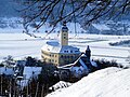 Blick vom Michaelsberg auf das Schloss und die andere Neckarseite