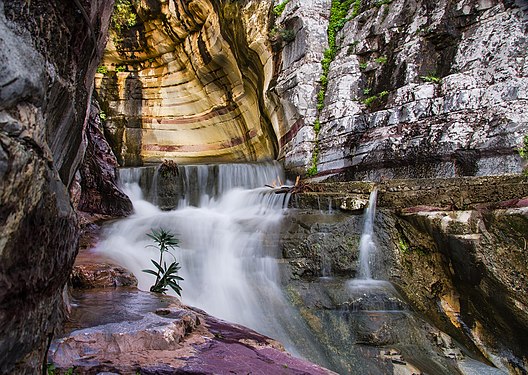 Inside Ha Gorge, Crete. Photograph: Andloukakis