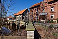 Historische Brücke vor der Wassermühle