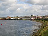 The Scottish Maritime Museum with the old ICI Explosives tug MV Garnock to the right