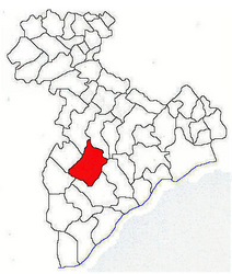 Location in Giurgiu County