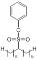 unverzweigter, sekundärer Alkansulfonsäurephenyl- ester a+b = 12–16