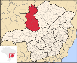 Location of Noroeste de Minas