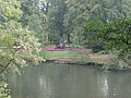 Moerser Stadtpark mit Blick auf das Greef Denkmal