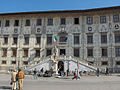 Pisa. "Palazzo dei Cavalieri". Gumumuzde "Scuola Normale Superiore di Pisa" üniversitesi merkez binası