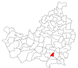 Location in Cluj County