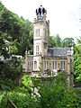 Blick von der Burgruine zum Schloss (2012)