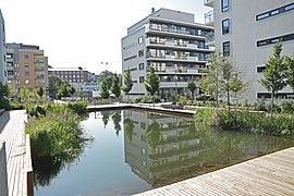 Stålverksparken sett mot Gladengveien. Foto: Helge Høifødt