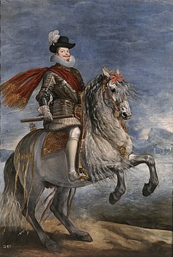 König Philipp III. von Spanien, Ölgemälde von Diego Velázquez, 1635, Museo del Prado