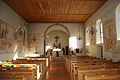 Innenansicht der Kirche mit den Fresken aus dem 15. Jahrhundert