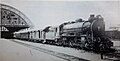 Mikado steam locomotive no.356 at the station, 1937.