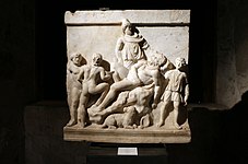 Ανάγλυφο σαρκοφάγου του 3ου αιώνα με παρόμοια παράσταση