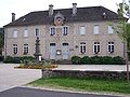 Antignac Town Hall and the War memorial