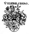 Wappen der Ritter von Klebelsberg, Wappenvereinigung 1631 mit dem der Katzelohr