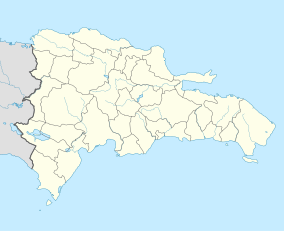 A map of the Dominican Republic showing the location of the park