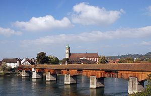 Holzbrücke Bad Säckingen Holzbrücke über den Rhein