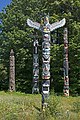 Kakaso'Las totem pole at Stanley Park, Vancouver, Canada