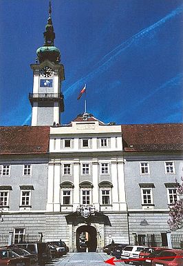 Het Chiemseehof, het parlementsgebouw in Salzburg