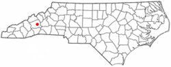 Location of Swannanoa, North Carolina