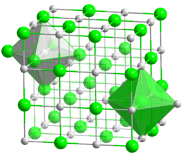 Kristalstructuur van strontiumoxide