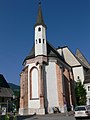 Außenansicht der Spitalkirche St. Sigismund