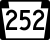 PA Route 252 Alternate Truck marker