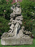 Statue of Flora in Szczecin, Poland, 1730.