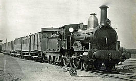 Locomotief SS 112 in Breda in 1875.