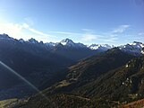 Blick über das gesamte Stubaital