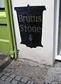 Brutus-Stein in der Fore Street in Totnes