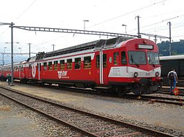 RM RBDe 566 266-7 op 4 juni 2005 in Oberburg