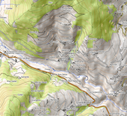 Elhelyezkedése Valle d’Aosta térképén