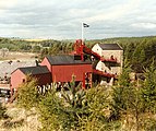 Restored coalmine buildings at Beamish Museum, County Durham