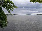 Zicht op de Wannsee vanaf de zuidzijde