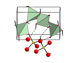 Kristallstruktur von β-Be(OH)2