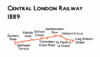 Central London Railway, 1889