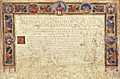Title of Roman citizenship dedicated to Hasekura Tsunenaga. 1615.