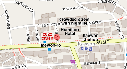 Bản đồ khu vực tại Vụ giẫm đạp Halloween ở Itaewon 2022