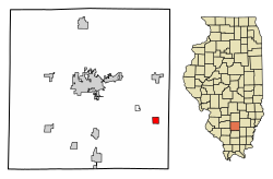 Location of Belle Rive in Jefferson County, Illinois