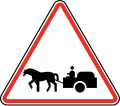 127 Animal-drawn vehicles crossing