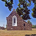 Widok od wschodu - prezbiterium i zakrystia.