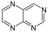 Structuurformule van pteridine