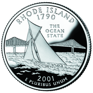 The 50 State Quarters program (Pub. L.Tooltip Public Law (United States) 105–124 (text) (PDF), 111 Stat. 2534, enacted December 1, 1997) is the release of a series of commemorative coins by the United States Mint. Between 1999 and 2008, it featured each of the 50 individual U.S. states on unique designs for the reverse of the quarter.