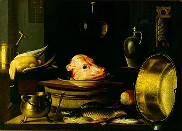 Kitchen Still Life with a Calf's Head (Saarland Museum Saarbrücken)