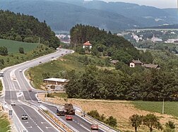 Fernstraße nach Slušovice